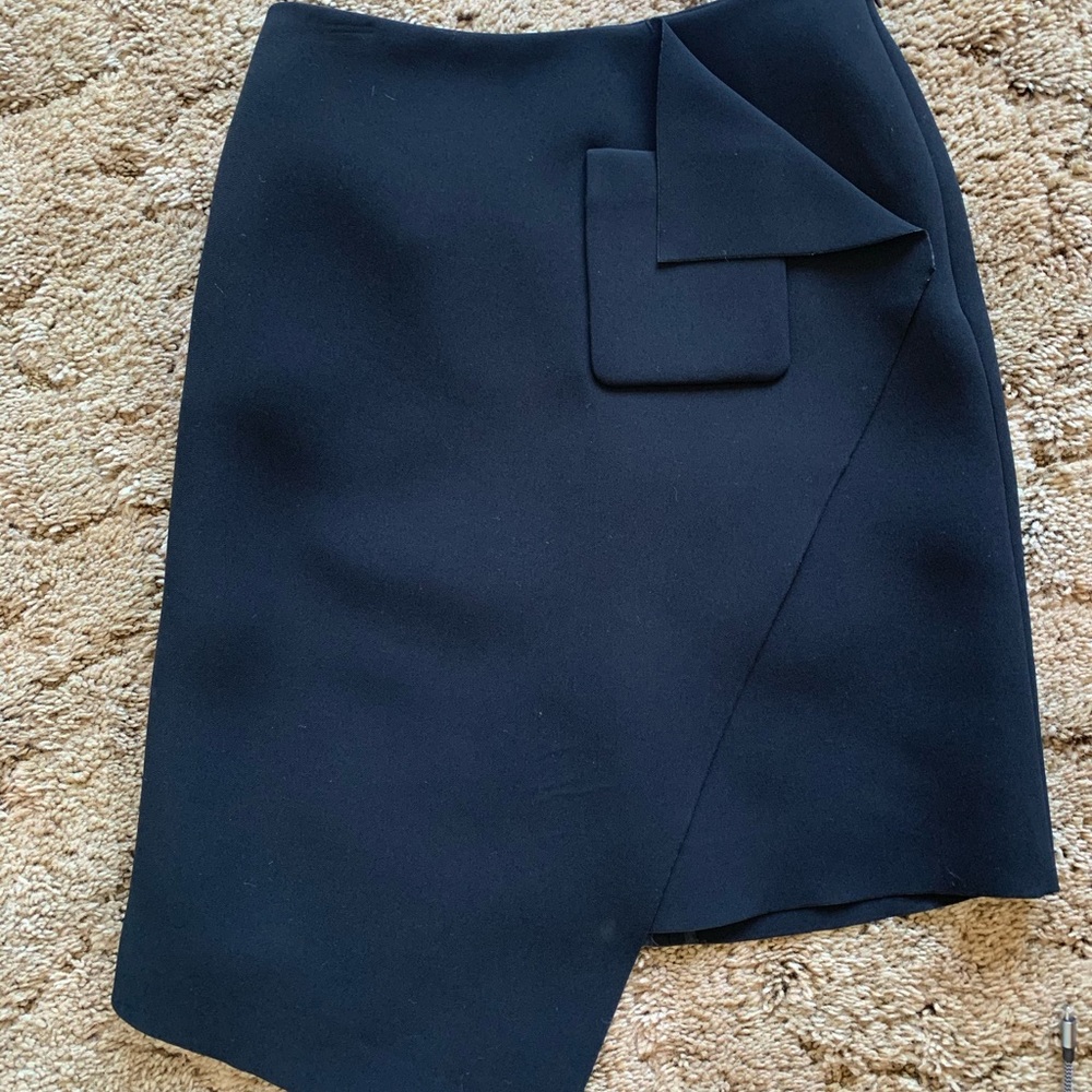 Balenciaga asymmetrical black skirt size 34
